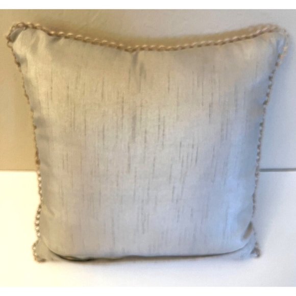 Pier 1 Accent Toss Pillow Embroidered Fox with Hat & Bowtie Neat Retro Art Rare - Picture 3 of 10